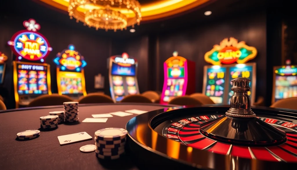 Experience the thrill of gaming as you Explore the official Phlaro site featuring poker chips and vibrant slot machines.