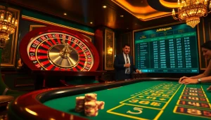 Experience thrilling gameplay at 79king.com with engaging casino tables and vibrant poker chips.