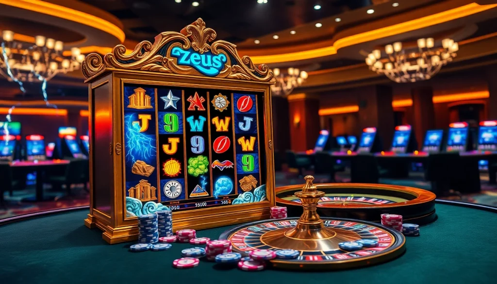 Experience the excitement of slot zeus with vibrant reels and rich casino ambiance.