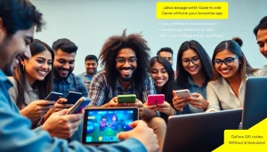 Engaging users in the enjoyable Jalwa game via various devices, showcasing digital interaction and excitement.