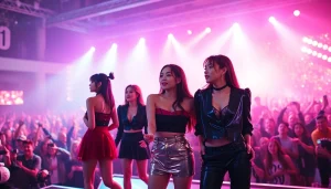 Experience the latest Blackpink news as the K-pop group performs vibrantly on stage.