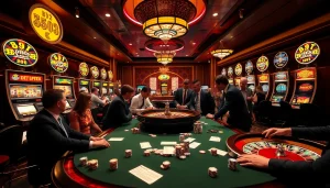 Experience the thrill of winning at the b52 club with exciting poker action and vibrant casino scenes.