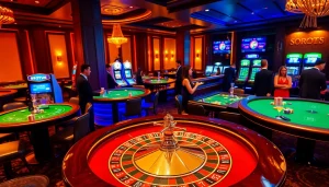 Experience sbobet excitement with luxurious roulette and lively poker games at a casino.