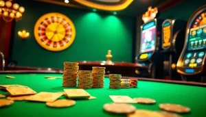 Engaging scene showcasing hidden wiki links amidst exciting casino gambling activities.