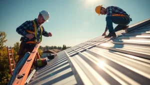 Install metal roofing securely while ensuring durability and aesthetic appeal.