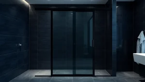 Transform your space with a stylish black shower sliding door that enhances modern aesthetics and functionality.