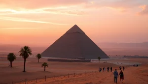Explore the majestic Great Pyramid of Giza, a stunning representation of the ancient piraminds.