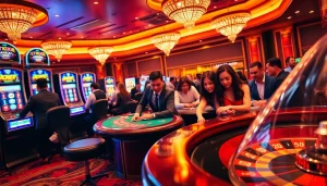 Experience excitement at TK88 casino with vibrant tables and engaging players in action.