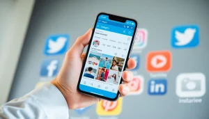 Explore the advanced features of Instapro APK on a smartphone, showcasing enhanced media options.