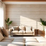 Enhance your space with stylish peel & stick wall paneling that combines texture and modern decor.