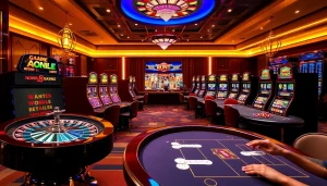 Experience the thrills of online gambling at https://i9bett.cn.com/ with a vibrant casino scene showcasing exciting games.