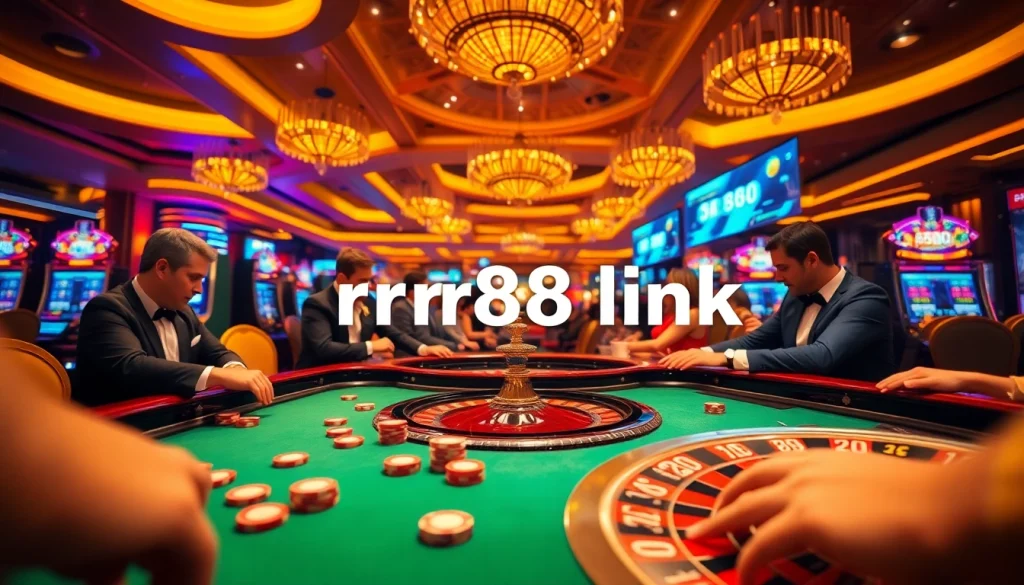 Experience the excitement of rr88 link at our vibrant casino, featuring roulette, slot machines, and poker games.