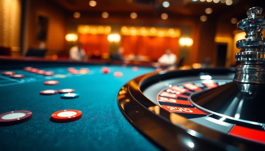 Pinco Casino rulet masası ilə oyunçuların diqqətini çəkən, parlaq çipli şəkil.