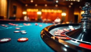 Pinco Casino rulet masası ilə oyunçuların diqqətini çəkən, parlaq çipli şəkil.