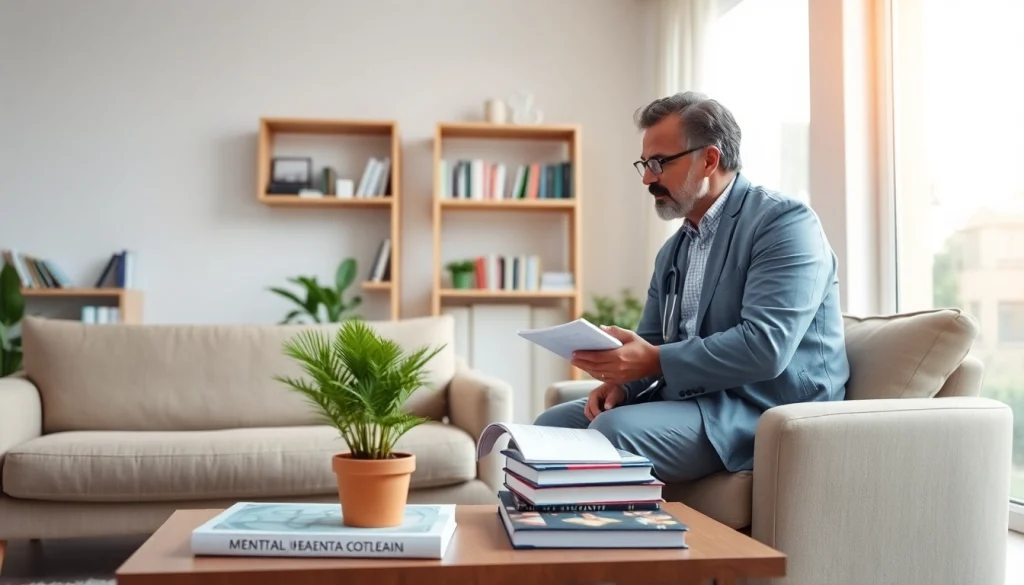 Experience psychiatry care India with a psychiatrist consulting a patient in a serene office.