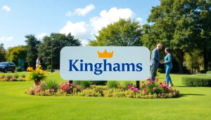 Kinghams employees engaging in a vibrant park setting to represent community and connection.