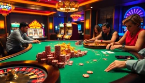 Engage in thrilling gaming excitement at https://sodo66vn.com with vibrant poker tables and glowing slot machines.