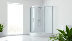 Moderne duschkabine 80x80 eckeinstieg in stilvollem Badezimmer-Design