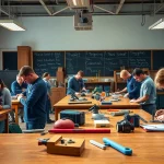 Students at a Trade School Tennessee engaging in hands-on learning and skills training.