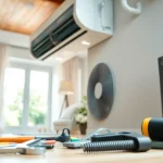 Expert HVAC installation in Patterson NY showcasing a technician at work.