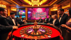 Experience thrilling moments at https://mm88.br.com/ with vibrant casino elements like roulette and poker.