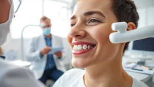 Adult braces Hawthorn patient receiving orthodontic consultation in a modern clinic.