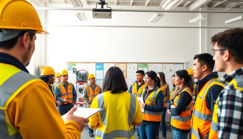 Engage in construction safety training with expert guidance in a vibrant learning environment.