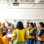 Engage in construction safety training with expert guidance in a vibrant learning environment.
