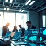 Cyberdan cybersecurity solutions collaboration in a modern office setting.