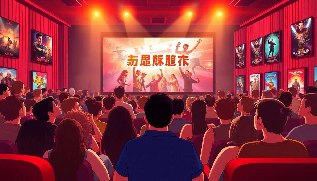 ดูหนัง ในโรงภาพยนตร์ที่มีผู้ชมหลากหลายสนุกสนานกับประสบการณ์การดู