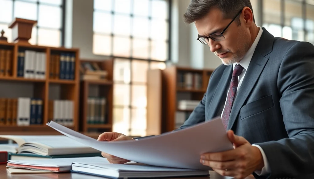 Consultation with a Grand Junction Personal Injury Lawyer reviewing case details in a bright office.