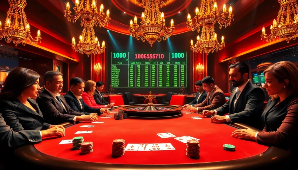 Rasakan sensasi kemenangan di jmacdonaldphoto.com dengan adegan kasino glamor yang menampilkan aksi poker taruhan tinggi.