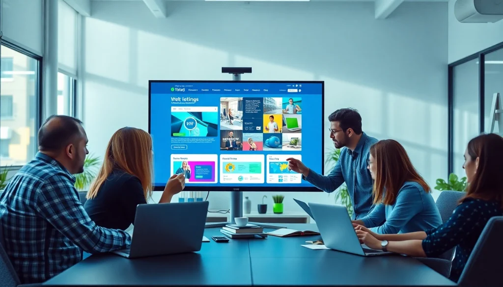 Innovative strategies for affordable web design essex in a collaborative workspace with designers and clients.