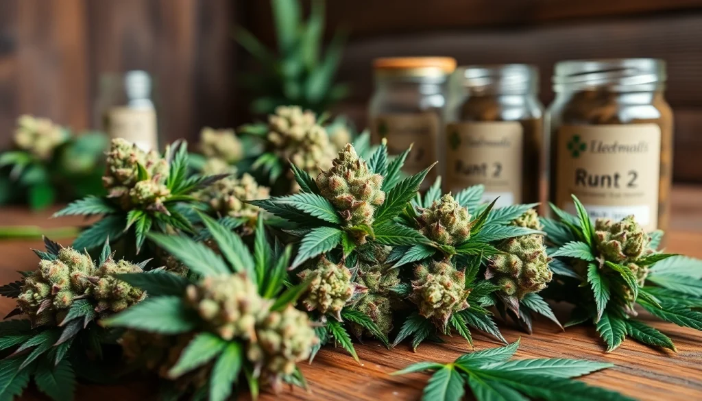 A close-up of miami runtz strain buds highlighting their vibrant features and rich trichomes.