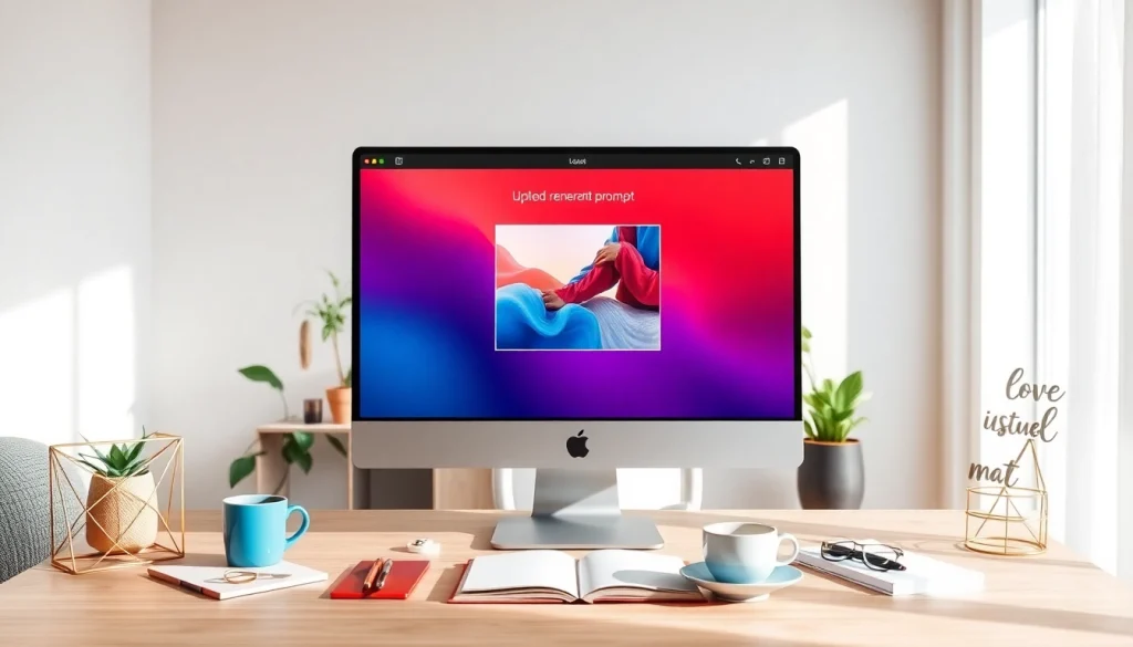 Generate accurate image to prompt descriptions on a sleek interface.