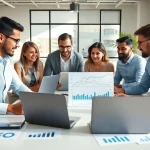 Optimieren Sie Ihre SEO preise mit Strategien und Expertenteam in hellem Büro.