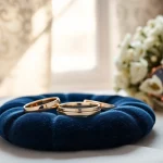 Showcasing stunning mens wedding rings on plush velvet, emphasizing elegance and craftsmanship.