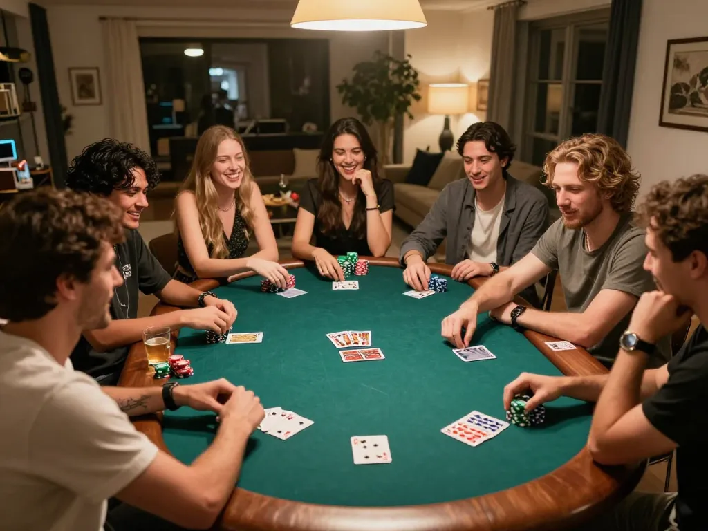 Cakhiatv bringing friends together for an exciting poker night filled with strategy and fun