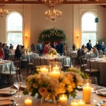 Stunning setup at a Jacksonville Wedding Venue with elegant decor and joyful atmosphere.