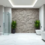 Experience the beauty of elegant showers in a modern, luxurious bathroom setting.