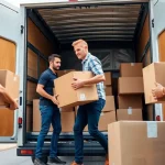 Efficient movers preparing for relocations with removals near me services in action.