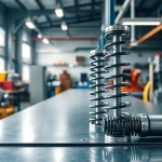 Gas Spring Manufacturer displaying high-quality products in a modern workshop setting.