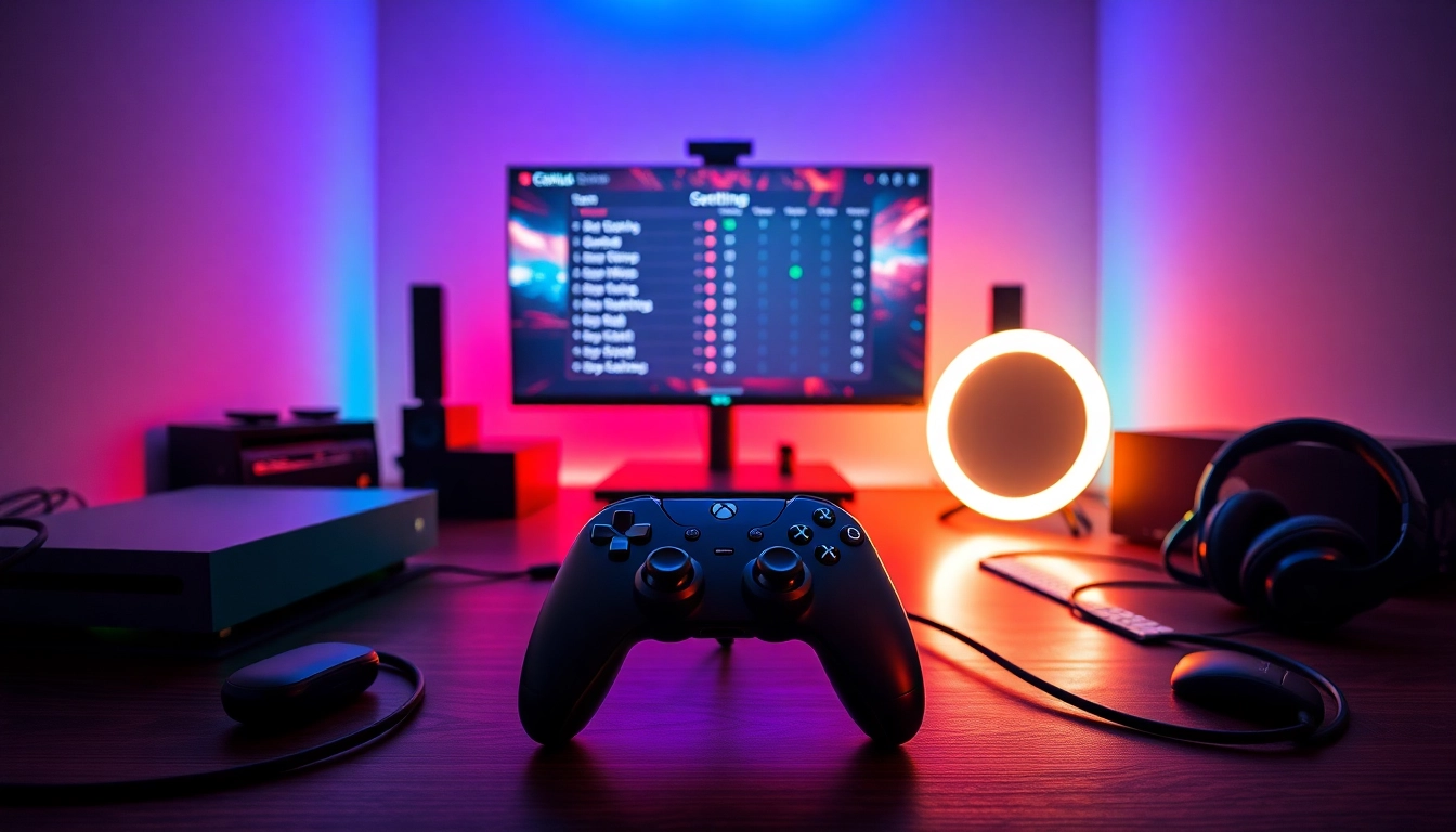 Cronus zen setup enhancing gaming performance with custom controls and a vibrant LED-lit atmosphere.