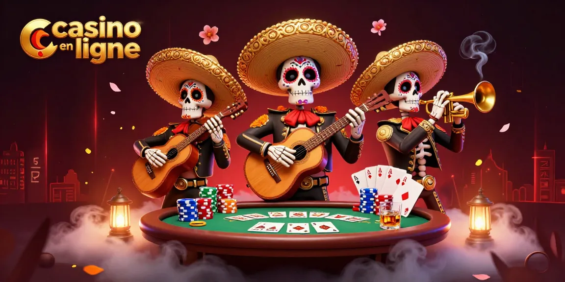 Jouez au casino en ligne avec cette illustration vivante des célébrations de la culture, mélangeant musique et jeux d'argent.