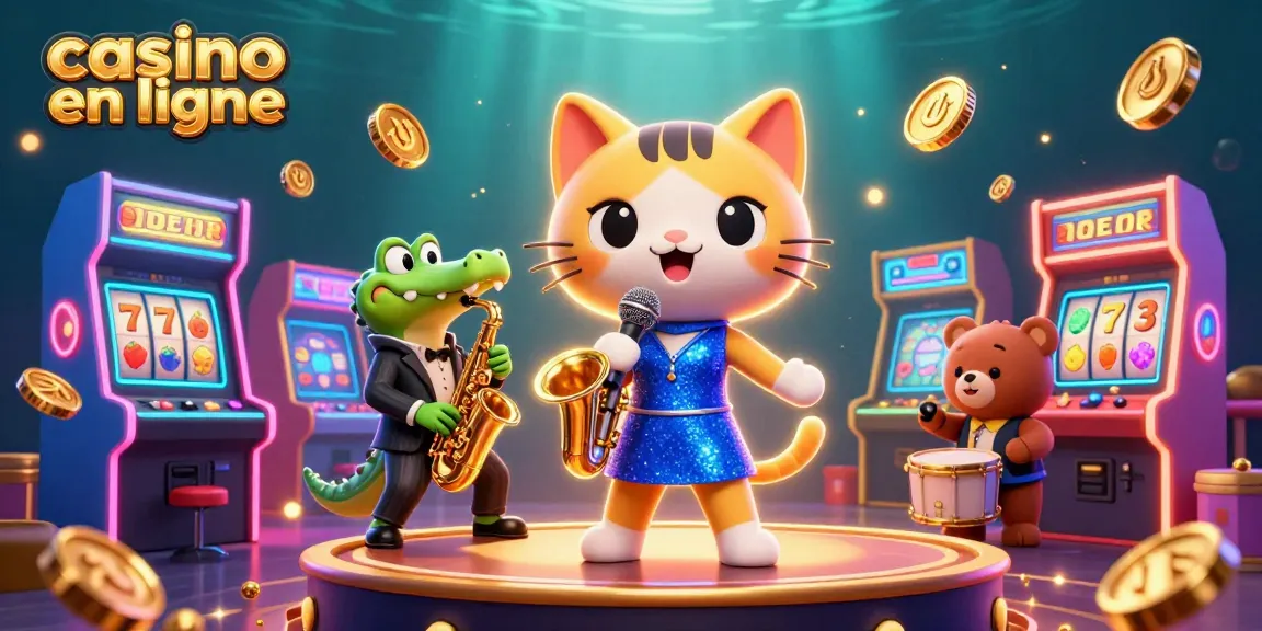Jouez et gagnez sur le casino en ligne avec des animations colorées et des personnages engageants.