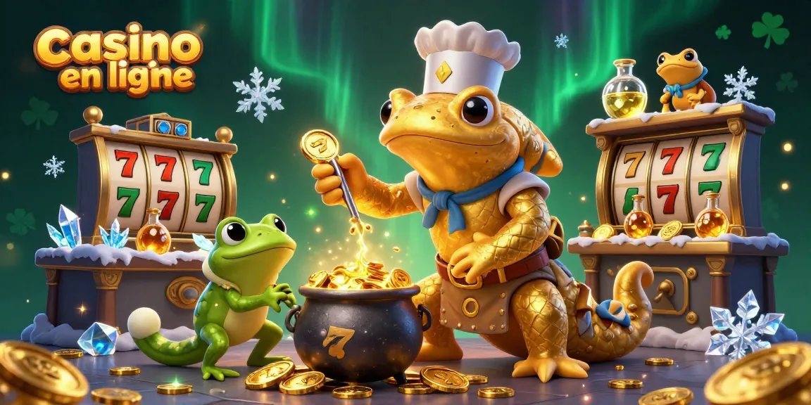 Jouer sur un casino en ligne, des personnages fantastiques transforment des métaux en pièces d'or.
