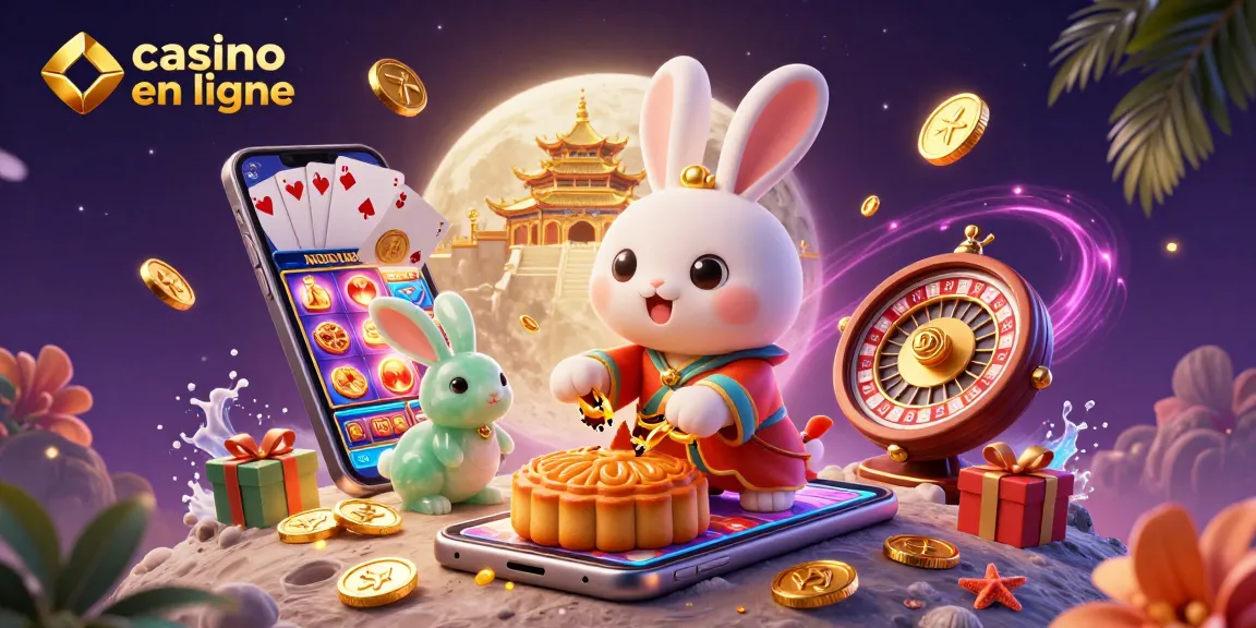 Gagnez avec des jeux de casino en ligne dans une illustration pleine d'énergie