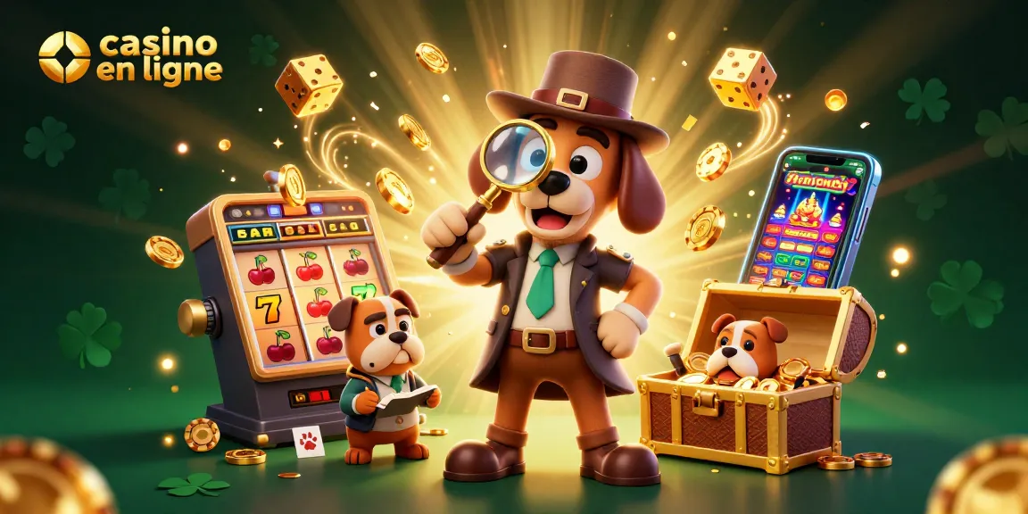 Les joueurs s'éclatent sur un casino en ligne avec des éléments de jackpots, des jetons de poker et des effets de fête.