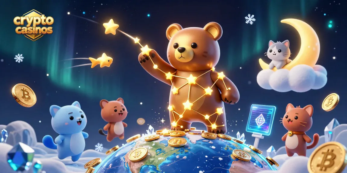 Découvrez les crypto casinos : plongez dans un monde de jeux avec des pièces tournant autour des personnages animés.