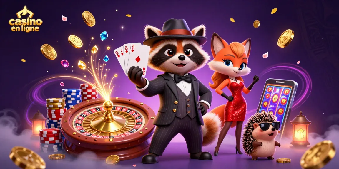 Gagnez aux jeux de casino en ligne avec un magnifique raton laveur, une renarde charmante et un hérisson vigilant.
